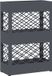 vidaXL Paraplustandaard Antraciet Staal 28 x 12 x 41 cm