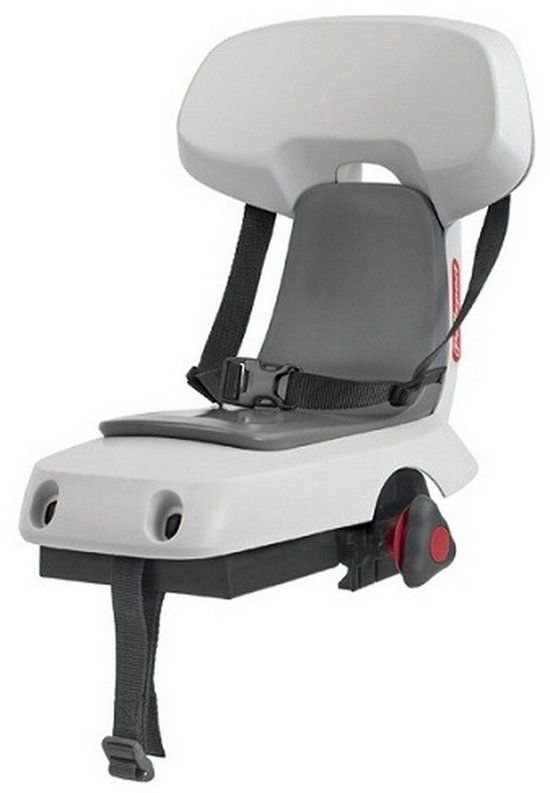 Polisport Guppy Junior CFS Achterzitje - Wit/Grijs