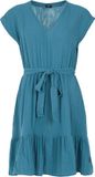Protest Prtjaylins Jurk Dames Raku Blue Katoen Mouwloos A-lijn Casual