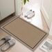 Tapis de porte fin - profil bas - avec fonction d'évacuation de la saleté - pour sous la porte - 89 cm x 58 cm - couleur : coucher de soleil