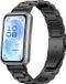 By Qubix - Stalen schakelband - Zwart - geschikt voor Huawei Band 11 / 11 pro