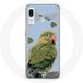 Maniacase Étui pour Samsung Galaxy A30 Oiseaux perroquet vert
