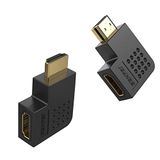 BENFEI HDMI Adapter Mannelijk naar Vrouwelijke Rechthoekige 90 Degree - 2 Pack