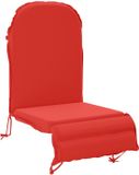 vidaXL Zon Ligzitzak Kussen GEMERT 100% Polyester Rood 55 x 135 x 6 cm
