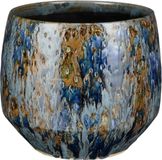 Mica Decorations harris pot - 25x25x22 cm - céramique - bleu