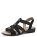 Jana Damenschuhe Sandalen Sling Schwarz Freizeit