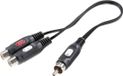 SpeaKa Professional SP-7869820 Adaptateur Y audio Cinch [1x fiche Cinch - 2x coupleur Cinch] Noir