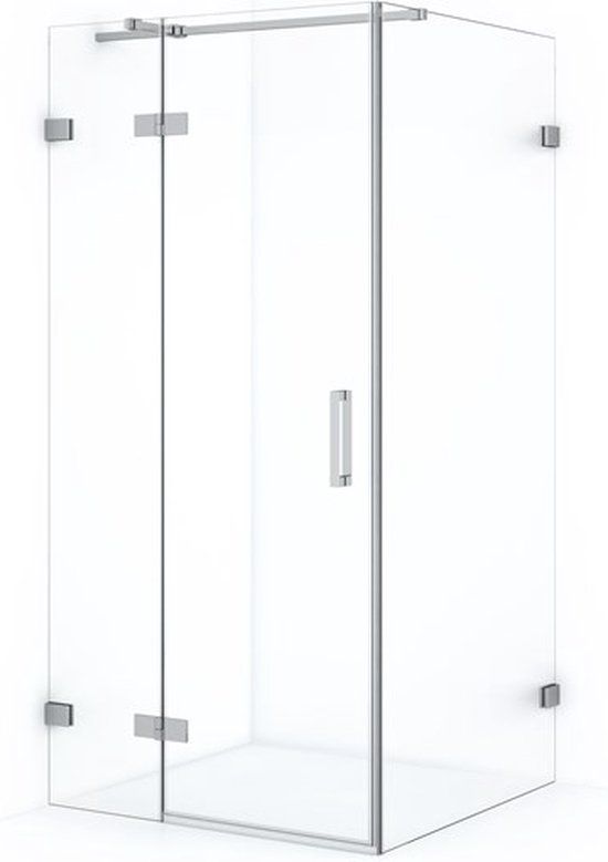 Maxaro Douchecabine Diamond 100x90cm 8mm Helder Veiligheidsglas Chroom met Draaideur