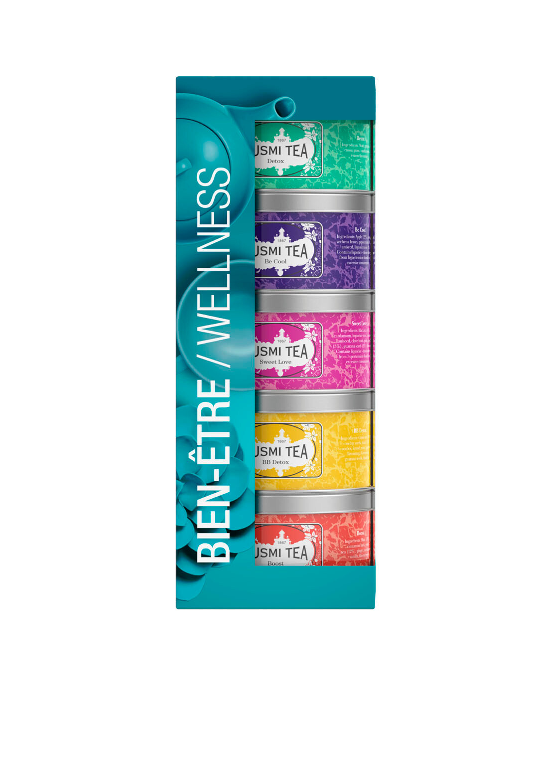 Kusmi Tea Wellness losse thee in blik 5 stuks