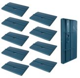 Set van 10 PVC-steunplaten voor gipsplaten, 150x85 mm