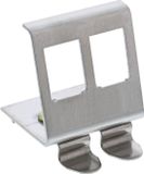 InLine Keystone SNAP-In metalen modulehouder, 2-voudig voor opzetrail