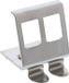 InLine Keystone SNAP-In metalen modulehouder, 2-voudig voor opzetrail