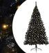 vidaXL - Arbre de Noël - pré-éclairé - avec - 300 - LED - Noir - 180 - cm - PVC