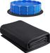 VEVOR tapis de sol rond, 8,2 mètre, couverture de sol pour piscines hors sol, tapis de protection en géotextile