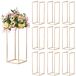 Set de 2 vases géométriques pour fleurs, avec un aspect moderne