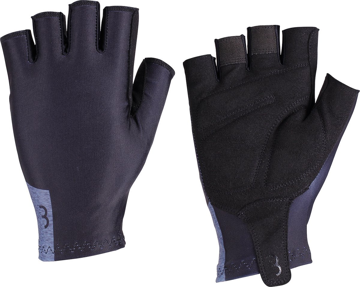BBB Cycling Speed Fietshandschoenen Zomer - Wielrenhandschoenen met Aerodynamische Pasvorm - Zwart - Maat XL