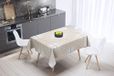 Bonamaison Tafelkleed, Anti-Mold, Sneldrogend, Waterdicht, 100% Polyester Tafellaken, Willekeurig patroon, 140 x 140 Cm - Ontworpen en Vervaardigd in Turkije