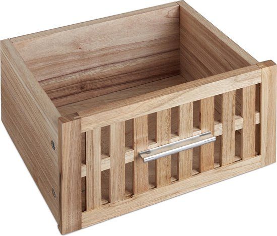 Relaxdays Bathroom Cabinet - 82 x 40 x 29 cm - Walnut - Wooden Cabinet - Narrow