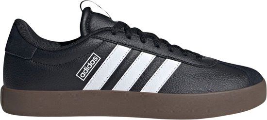 Adidas VL Court 3.0 Sneakers Heren - Zwart/Wit/Bruin - Maat 46 2/3