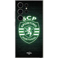 Maniacase Etui Samsung Galaxy S24 ULTRA SCP SPORTING PORTUGAL LUMINOUS BLACK BACKGROUND