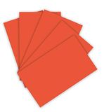 folia 6122/4/40, gekleurd karton 220 g/m², knutselkarton in oranje, DIN A4, 100 vellen