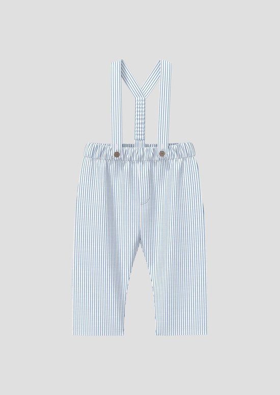 s.Oliver gestreepte casual broek blauw Jongens Katoen Streep - maat 74