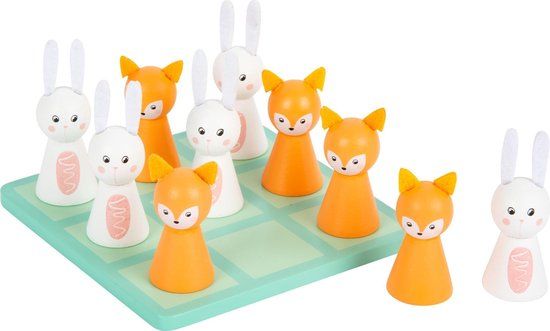 small foot - Pastel Tic Tac Toe - Denkspel - Hout - 4+ jaar