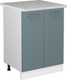 Vicco R-Line Keukenonderkast – 60 cm, WB Marmer Blauw-grijs