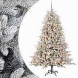 vidaXL Kunstkerstboom met Ballen 180 cm 300 LED's Warmwit