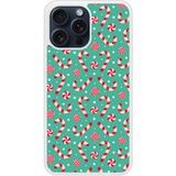 Apple iPhone 15 Pro Max Siliconen hoesje candy cane