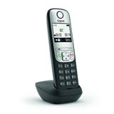 Gigaset A690HX Téléphone analogique/DECT Identification de l'appelant Noir, Argent