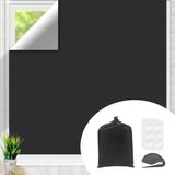 Merkloos Verduisteringsgordijn voor ramen - Draagbaar en 100% lichtdicht met 30x nano-tape - Ideaal voor slaapkamer, kinderkamer en reizen (145 x 200 cm)