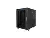 Lanberg FF01-6815-12BL rack 15U Vrijstaande rek Zwart