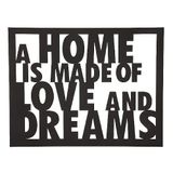 Homemania Wanddecoratie Metaal Zwart Standaard