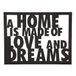 Homemania Wanddecoratie Metaal Zwart Standaard