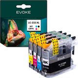 Evoke Brother LC 223 XL Inktpatronen Set van 4