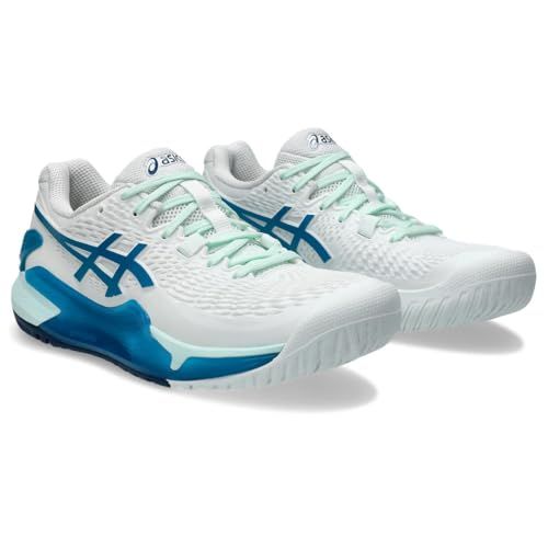 ASICS Gel-Resolution 9 Sneakers Dames Wit Teal Blue 37 EU