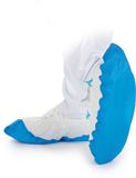 Hygostar Wegwerp Overschoenen Anti-slip met Stevige Zool - Blauw/Wit - 100 stuks