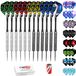 Cofan Set van 12 dartpijlen en nylon shafts