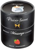 Plaisir Secret Strawberry Massagekaars Wit 80 ml