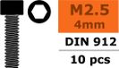 Revtec - Vis à tête hexagonale creuse - M2,5X4 - Acier - 10 pcs
