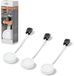 OSRAM onderbouwspot rond 65mm 3 x 3W, 830 warm wit, LED-spot in wit van aluminium, IP20-bescherming, voor keukens en woonkamers