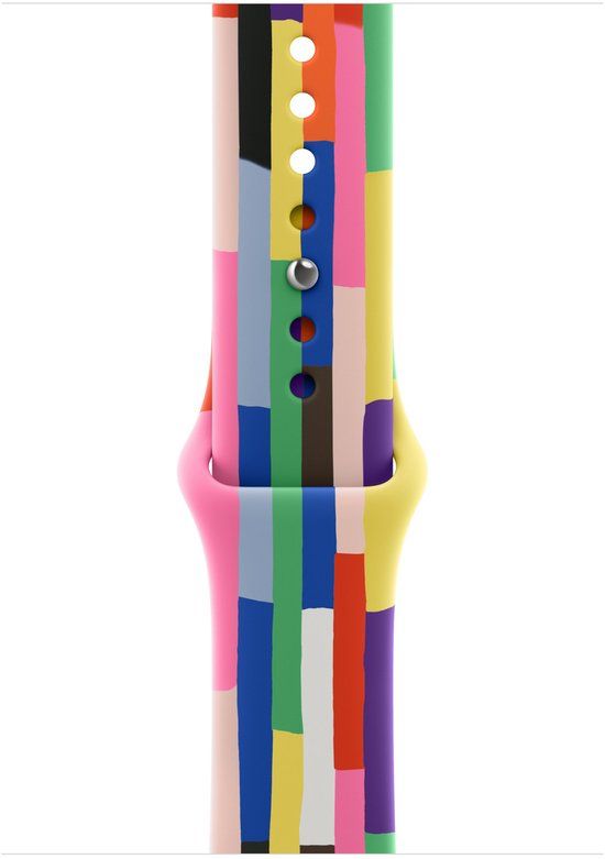 Apple Pride Edition Sportbandje voor Smartwatch 46mm M/L Meerkleurig Fluorelastomeer