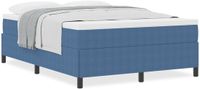 vidaXL Boxspringbed Blauw 140 x 200 cm Corduroy stof