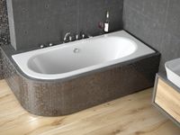 Badland AVITA SLIM hoekbad 170 x 75 cm rechts wit
