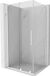 Mexen Velar L cabine de douche porte coulissante 120 x 100 cm, transparent, blanc