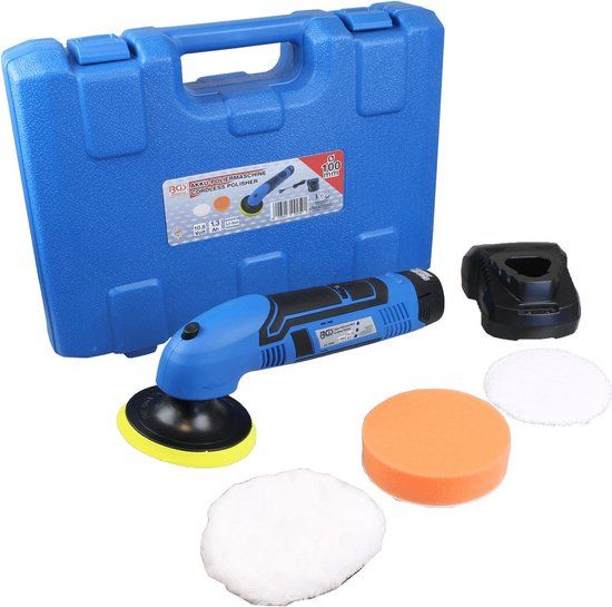 Accu Polijst- en Schuurmachine - 100mm - 10,8V - Inclusief Koffer en Accessoires