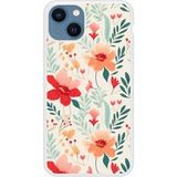 Apple iPhone 13 Flower wall Verstevigd hoesje met sublimatie bedrukking
