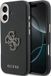 Guess PU Resin Logo Backcover - Geschikt voor iPhone 17 - Zwart