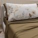 PETTI Artigiani Italiani - Katoenen beddengoed met kussenslopen met digitale print, eenpersoonsbed, beddengoedset met bloemenpatroon 18 modder, 100% Made in Italy